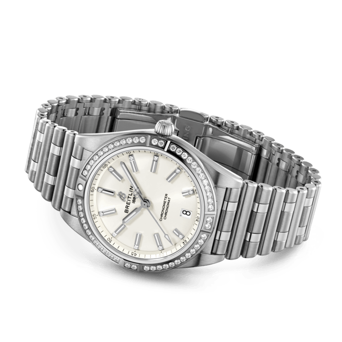 Breitling Chronomat Automatic 36 Edelstahl (Edelstahl) Weiß A10380591A1A1-2