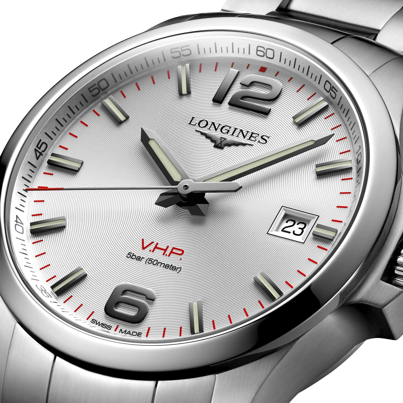 Longines Conquest V.H.P 43mm Herren silber L37264766-1