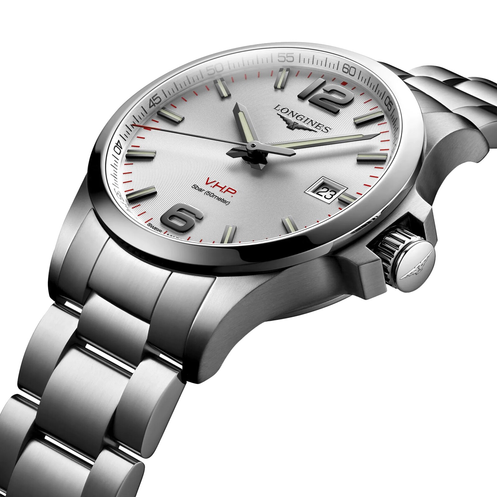 Longines Conquest V.H.P 43mm Herren silber L37264766-2