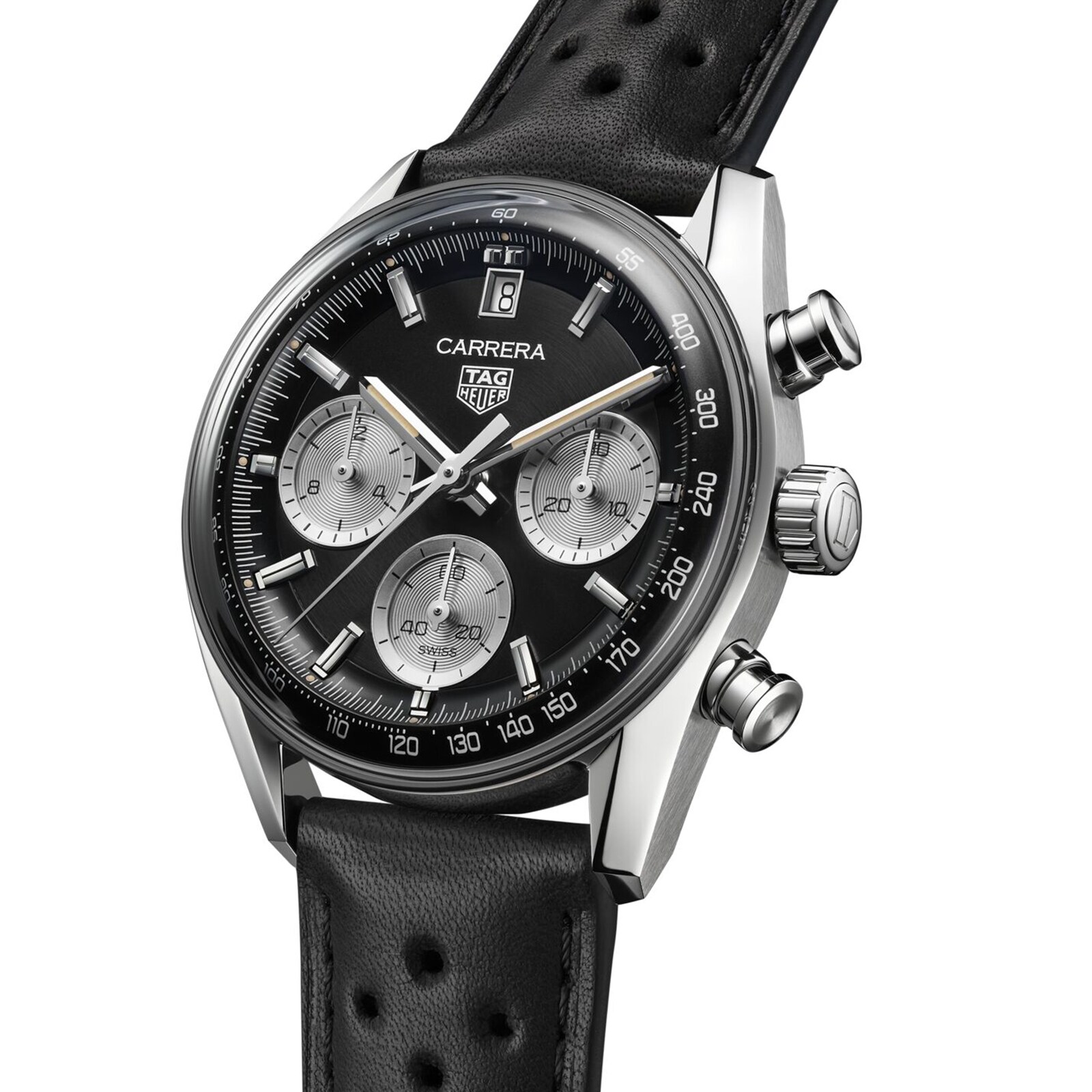 Tag Heuer Carrera Chronograph 39mm Herren Replik Uhren Black CBS2210.fc6534-1