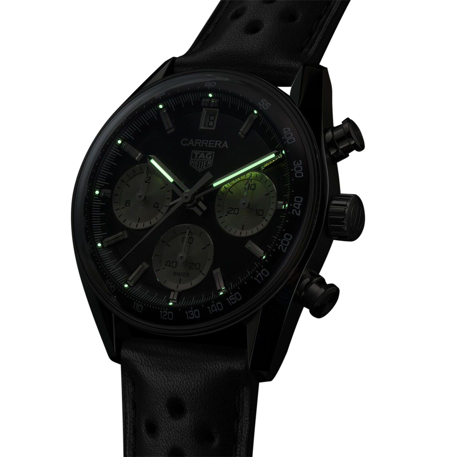 Tag Heuer Carrera Chronograph 39mm Herren Replik Uhren Black CBS2210.fc6534-6