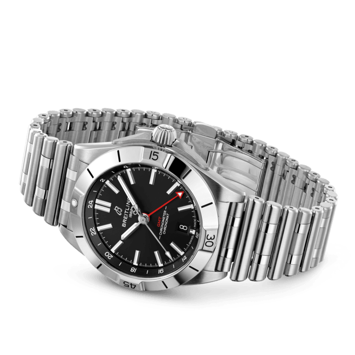 Breitling Chronomat Automatic GMT 40 Edelstahl Schwarz A32398101B1A1-2