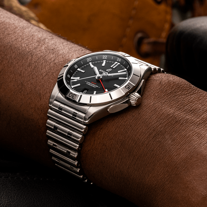Breitling Chronomat Automatic GMT 40 Edelstahl Schwarz A32398101B1A1-4