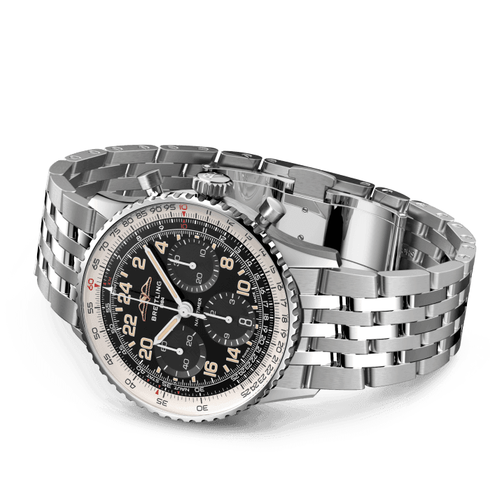 Breitling Navitimer B02 Chronograph 41 Kosmonaute Edelstahl& Platin schwarz PB02301A1B1A1-2