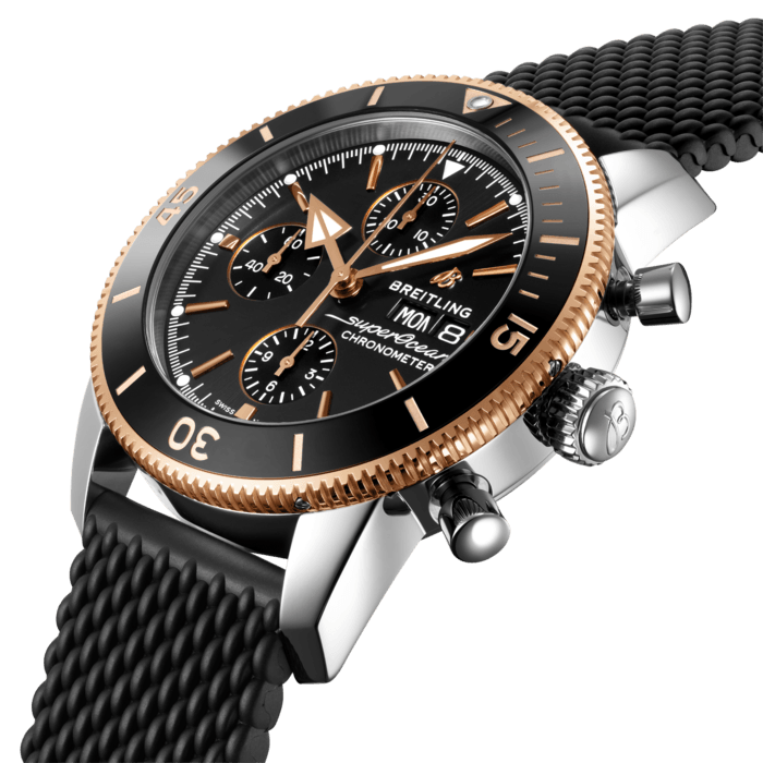 Breitling Superocean Heritage Chronograph 44 Edelstahl& 18K rotes Gold Schwarz U13313121B1S1-1