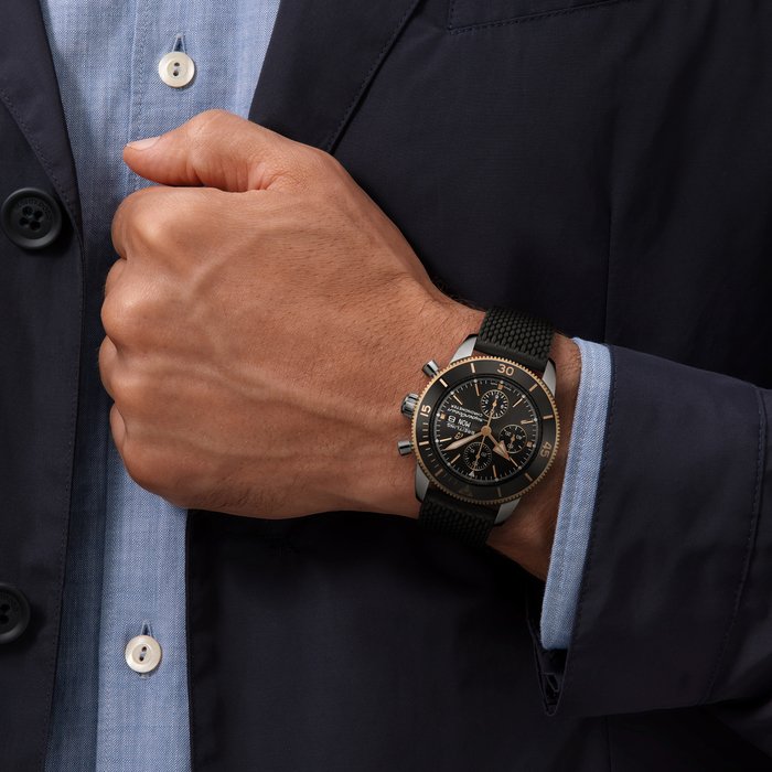 Breitling Superocean Heritage Chronograph 44 Edelstahl& 18K rotes Gold Schwarz U13313121B1S1-4