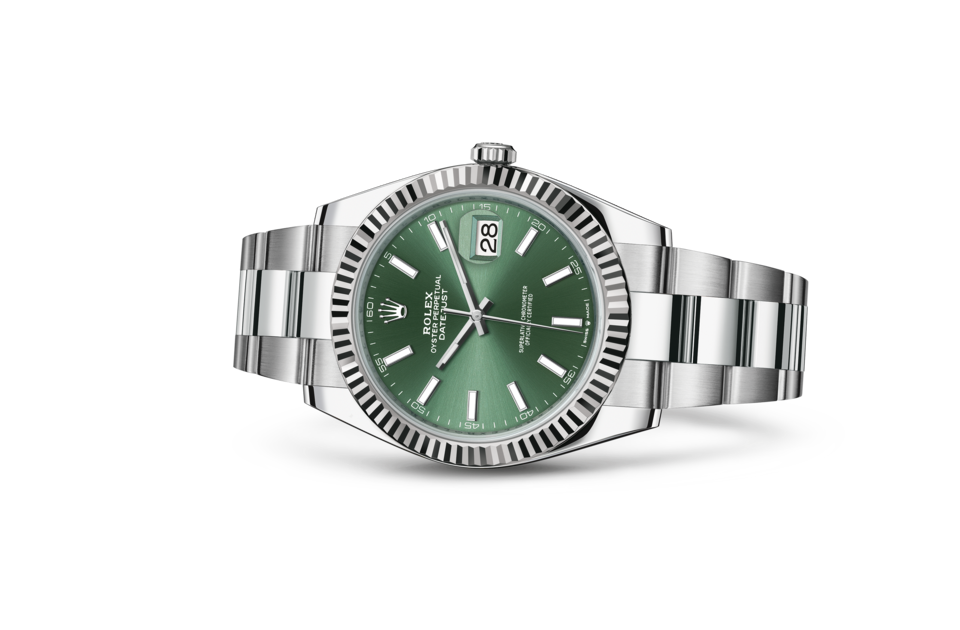 Rolex Datejust 41 Auster 41 mm Austersteel und Weißgold M126334-0027-1