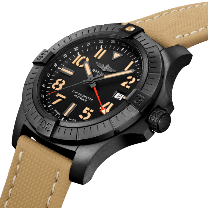 Breitling Avenger Automatic GMT 45 Night Mission DLC-beschichtete Titanium Black V32395101B1X1-1