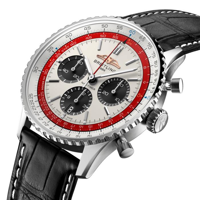 Breitling Navitimer B01 Chronograph 43 Boeing 747 Edelstahlcreme AB01383B1G1P1-1