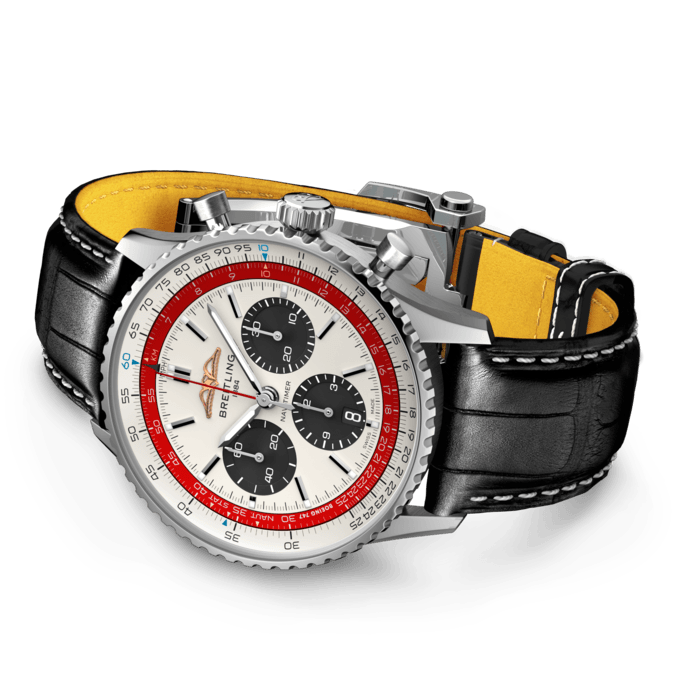 Breitling Navitimer B01 Chronograph 43 Boeing 747 Edelstahlcreme AB01383B1G1P1-2