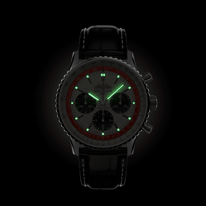 Breitling Navitimer B01 Chronograph 43 Boeing 747 Edelstahlcreme AB01383B1G1P1-5