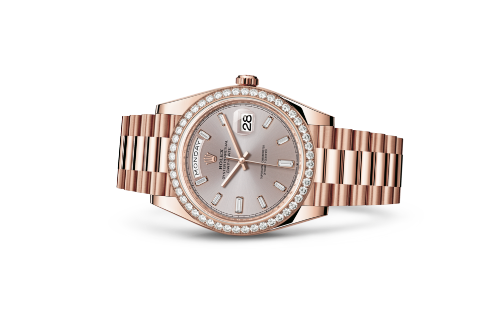 Rolex Day-Date 40 Auster 40 mm Everose Gold und Diamanten M228345RBR-0007-1