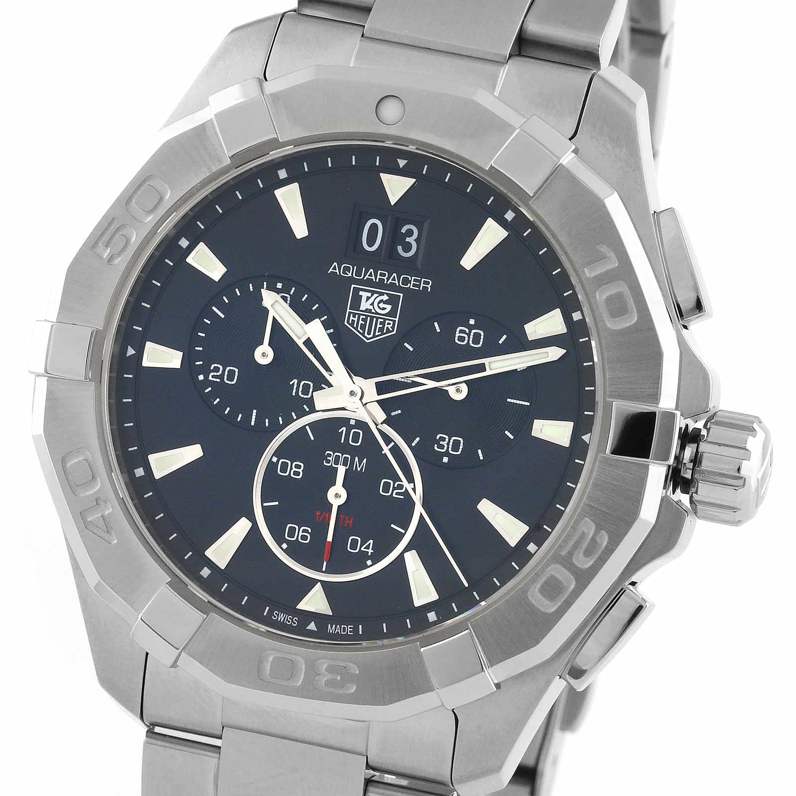 Tag Heuer Aquaracer 43mm Quarz Chronograph Herren Replik Uhren Cay1110.ba0927-4