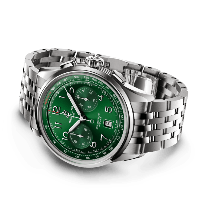 Breitling Premier B01 Chronograph 42 Edelstahl Grün AB0145371L1A1-2