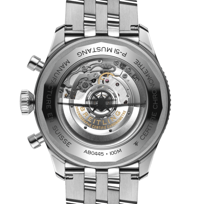 Breitling Super Avi B04 Chronograph GMT 46 P-51 Mustang Edelstahl Black AB04453A1B1A1-3