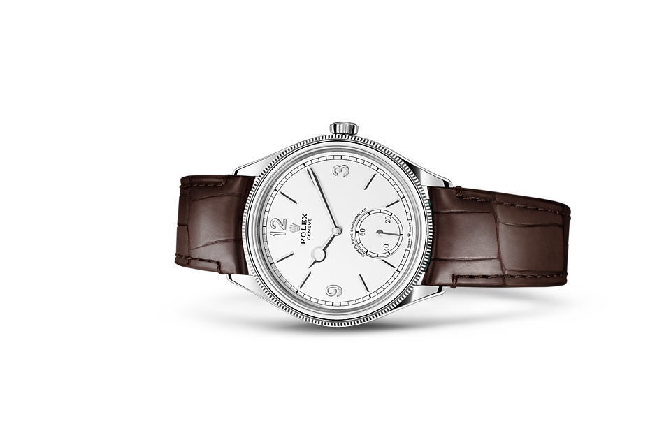 Rolex 1908 39 mm 18 ct Weiß Gold Poliertes Finish M52509-0006-1