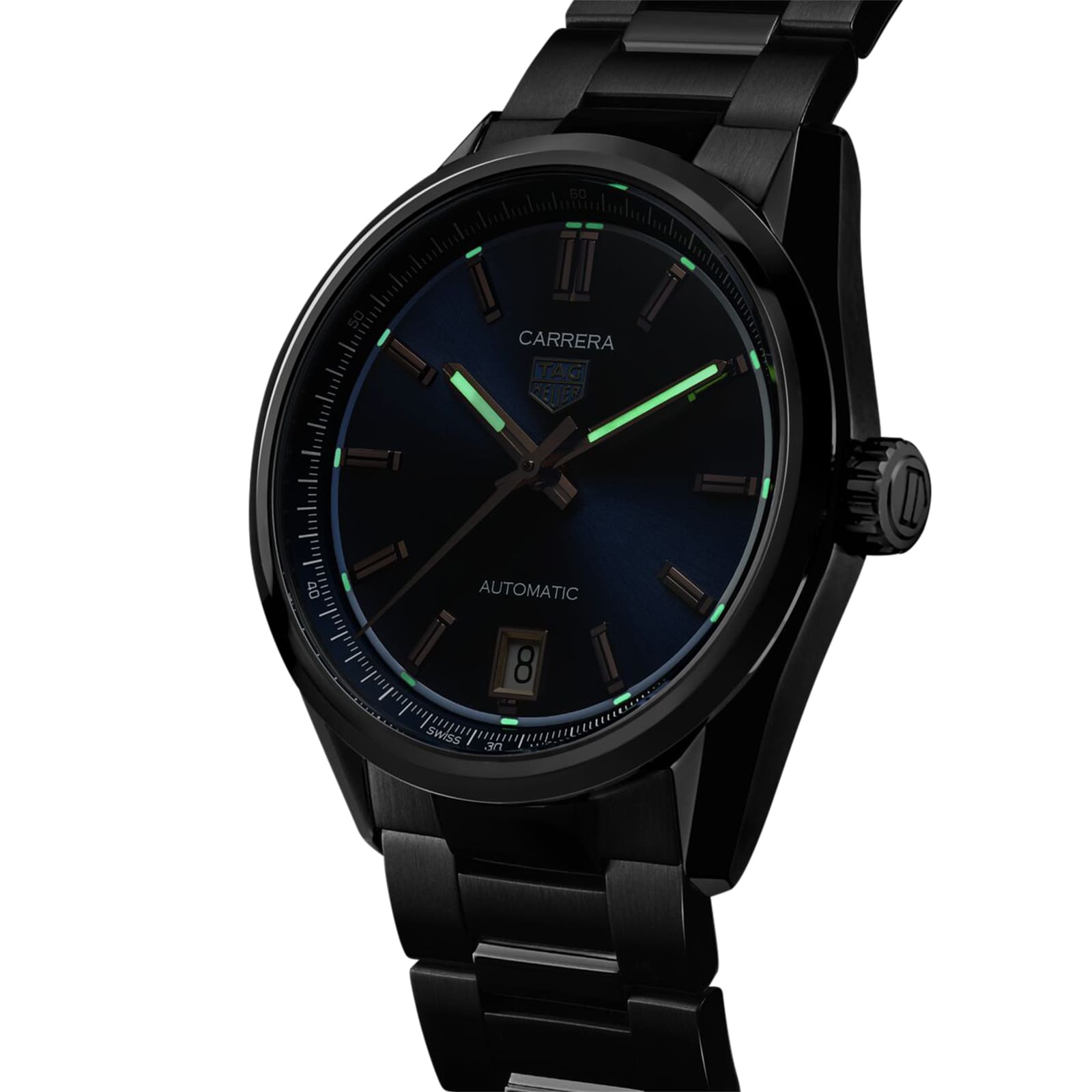 Tag Heuer Carrera Datum 36mm Damen sehen tiefblau WBN2311.ba0001 an-6