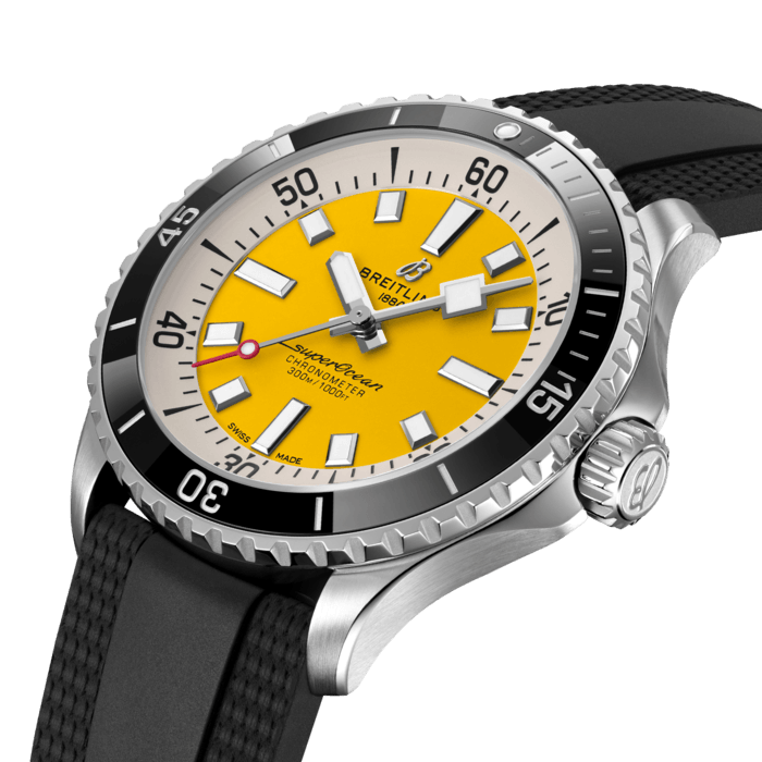 Breitling Superocean Automatisch 42 Edelstahlgelb A17375211i1S1-1
