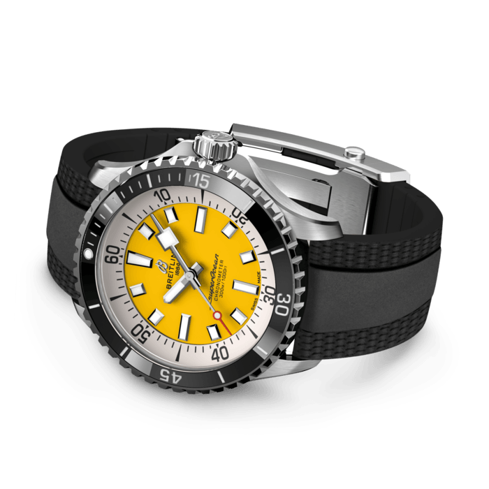 Breitling Superocean Automatisch 42 Edelstahlgelb A17375211i1S1-2