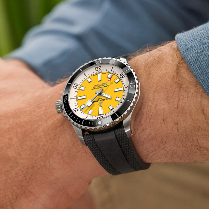 Breitling Superocean Automatisch 42 Edelstahlgelb A17375211i1S1-4