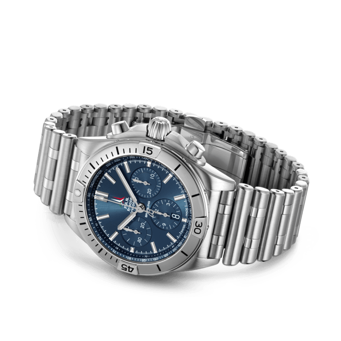 Breitling Chronomat B01 42 Frecce Tricolori Edelstahl Blau AB01344A1C1A1-2