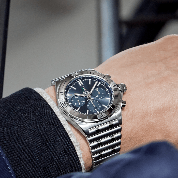 Breitling Chronomat B01 42 Frecce Tricolori Edelstahl Blau AB01344A1C1A1-4