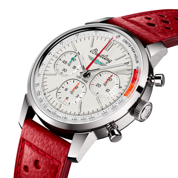 Breitling Top Time B01 Ford Thunderbird Edelstahl Weiß AB01766A1A1X1-1