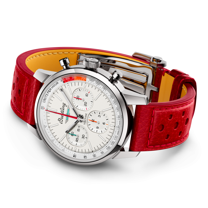 Breitling Top Time B01 Ford Thunderbird Edelstahl Weiß AB01766A1A1X1-2