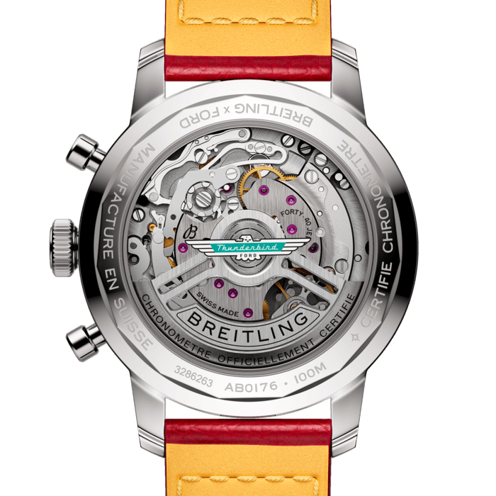 Breitling Top Time B01 Ford Thunderbird Edelstahl Weiß AB01766A1A1X1-3