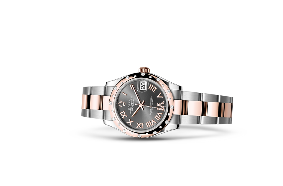 Rolex Datejust 31 Oyster 31 mm Oystersteel Everose Gold und Diamanten M278341RBR-0029-1