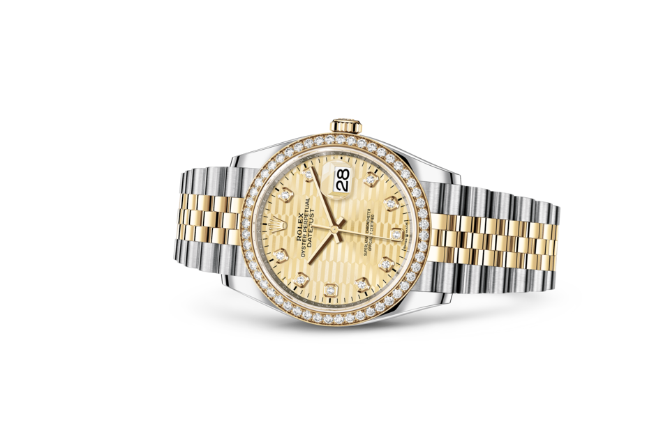 Rolex Datejust 36 Auster 36 mm Austersteel Gelbgold und Diamanten M126283RBR-0031-1