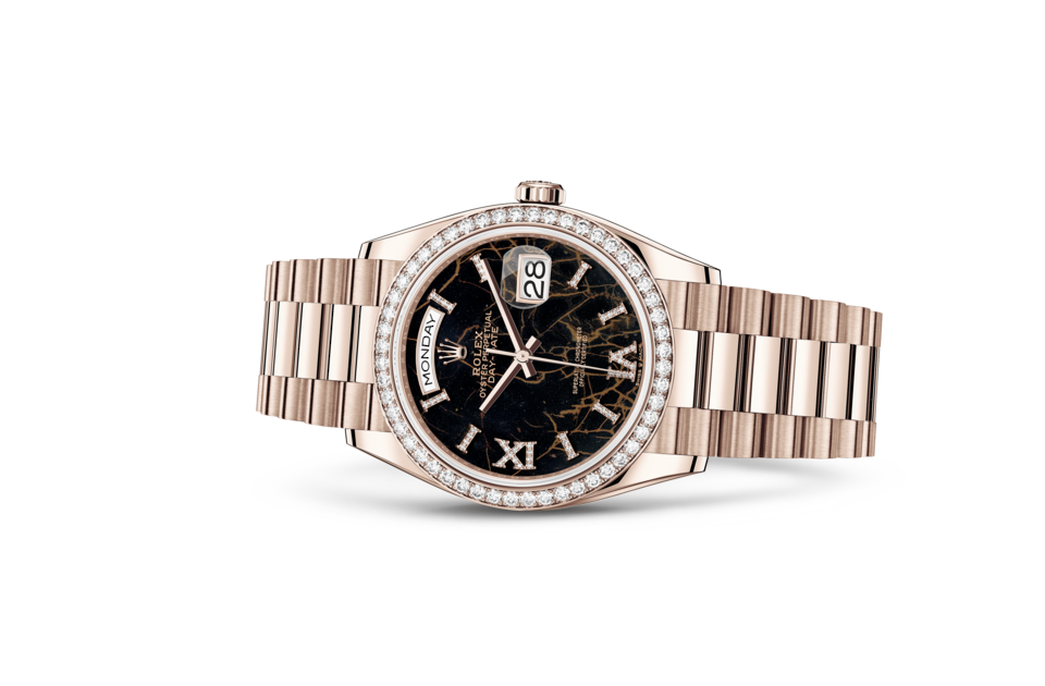 Rolex Day-Date 36 Auster 36 mm Everose Gold und Diamonds M128345RBR-0044-1