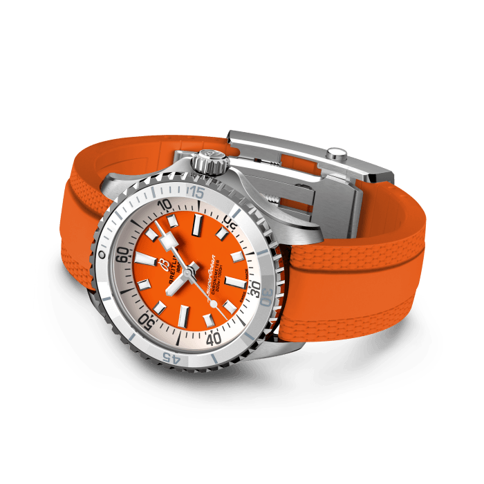 Breitling Superocean Automatic 36 Edelstahl Orange A17377211O1S1-2