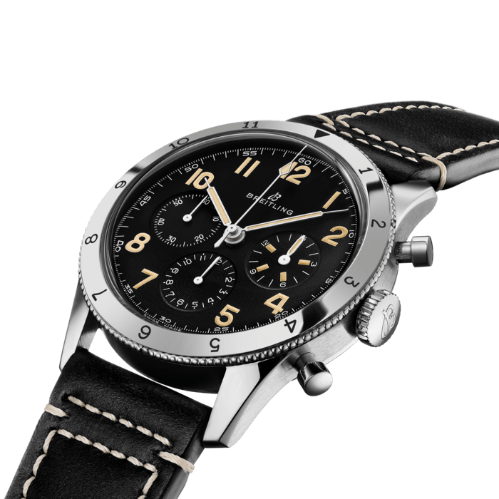 Breitling Avi Ref. 765 1953 Redition Edelstahl Schwarz AB0920131B1X1-1