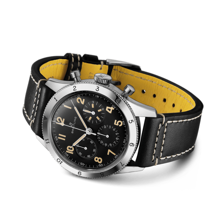 Breitling Avi Ref. 765 1953 Redition Edelstahl Schwarz AB0920131B1X1-2