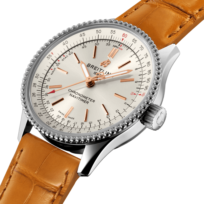Breitling Navitimer Automatisch 35 Edelstahlcreme A17395F41G1P3-1