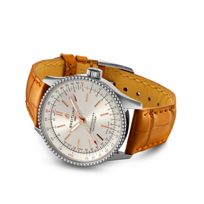 Breitling Navitimer Automatisch 35 Edelstahlcreme A17395F41G1P3-2