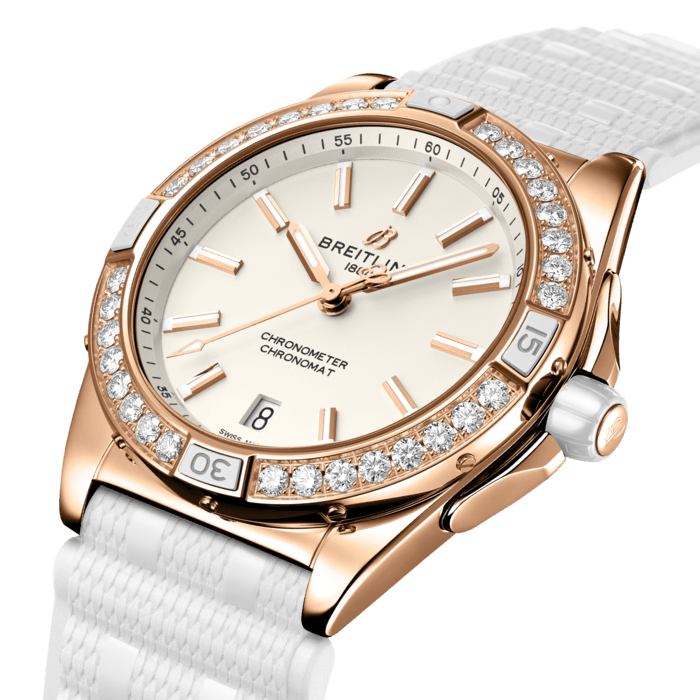 Breitling Super Chronomat Automatic 38 Origins Klein -Maßstab zurückverfolgbare Goldcreme R17356531G1S1-1