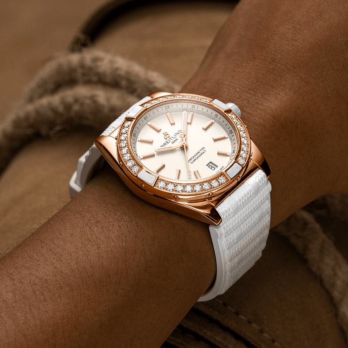 Breitling Super Chronomat Automatic 38 Origins Klein -Maßstab zurückverfolgbare Goldcreme R17356531G1S1-4