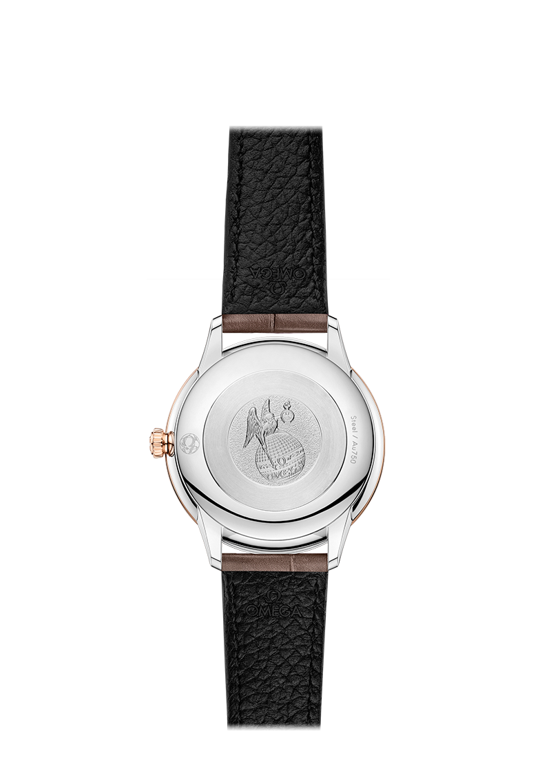 Omega de ville Steel Sedna Gold Diamonds Replik Uhren 434.23.28.60.59.001-1