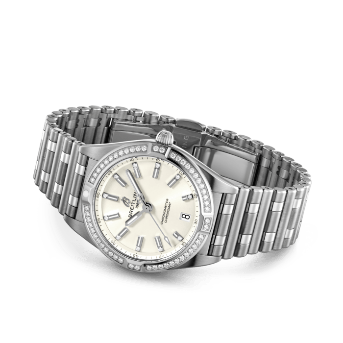 Breitling Chronomat 32 Edelstahl (Edelstahl) Weiß A77310591A1A1-2