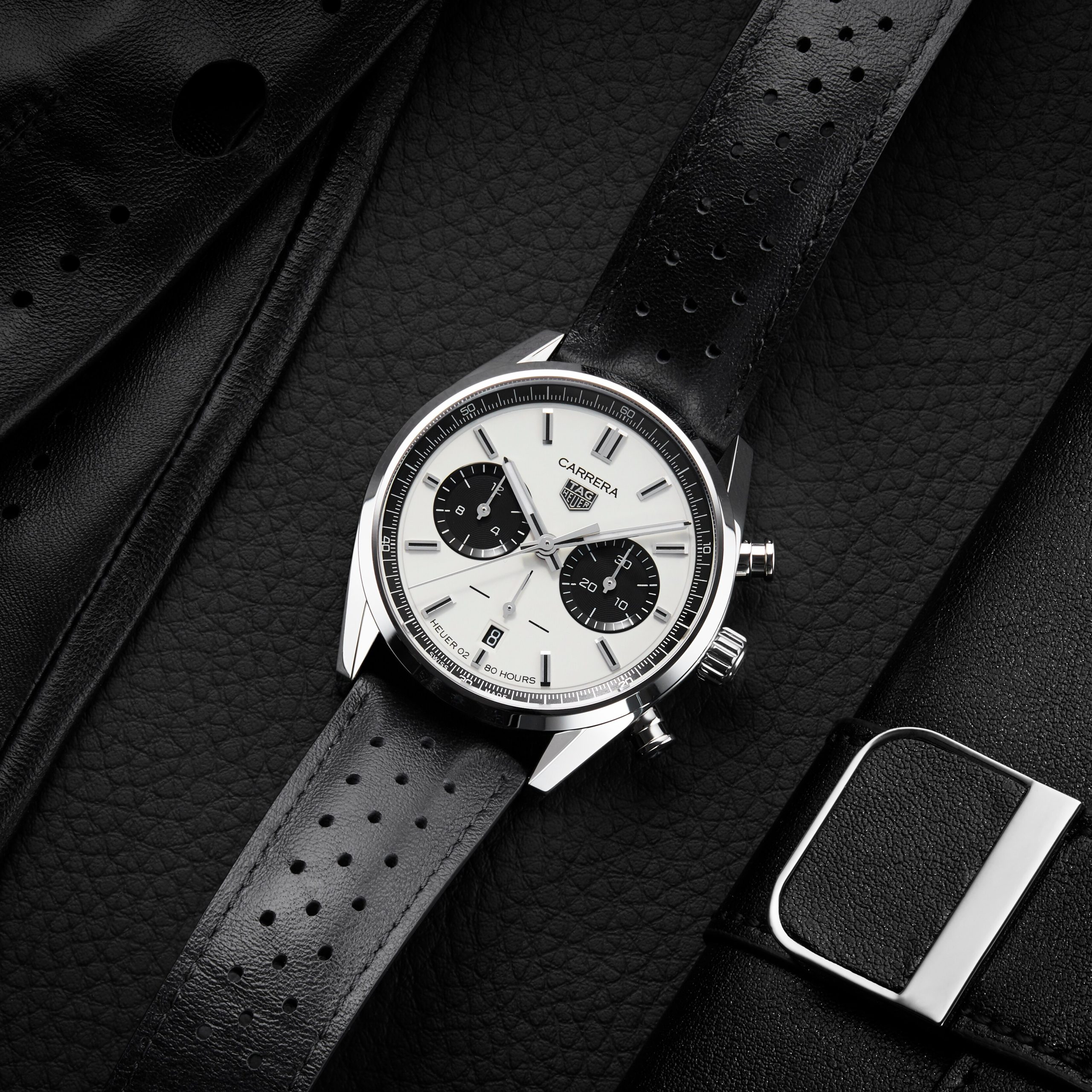 Tag Heuer Carrera 42mm Herren Replik Uhren Leder Uhren der Schweiz Exklusive CBN2018.fc6520-7