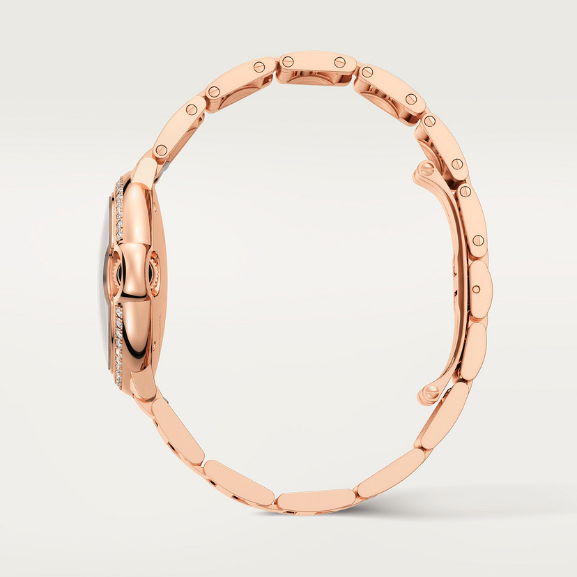 Ballon Bleu de Cartier Uhr 33 mm Automatische mechanische Bewegung Rosegold Diamanten-2