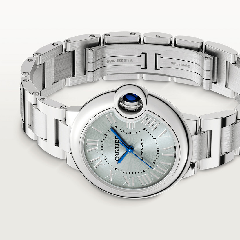 Ballon Bleu de Cartier Uhr 33 mm Automatischer Bewegungsstahl-3