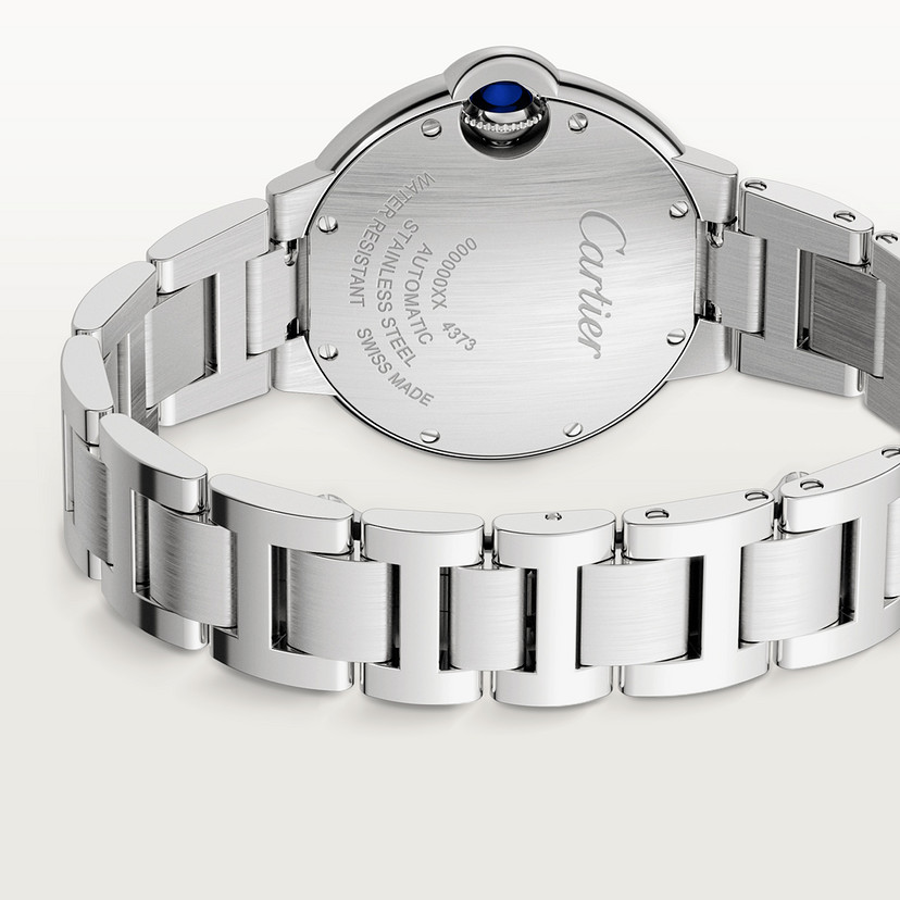 Ballon Bleu de Cartier Uhr 33 mm Automatische Bewegungsstahldiamanten-1