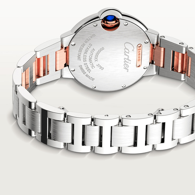 Ballon Bleu de Cartier Uhr 33 mm mechanische Bewegung mit automatischem Wicklung Roségold Stahl-5