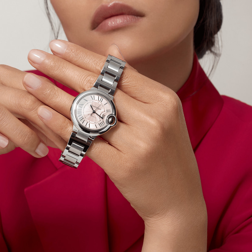 Ballon Bleu de Cartier Uhr 33 mm mechanische Bewegung mit automatischer Wickelstahl-9
