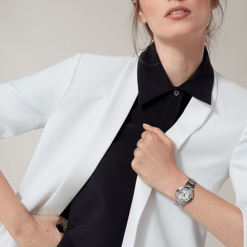 Ballon Bleu de Cartier Uhr 33 mm mechanische Bewegung mit automatischer Wickelstahl-3