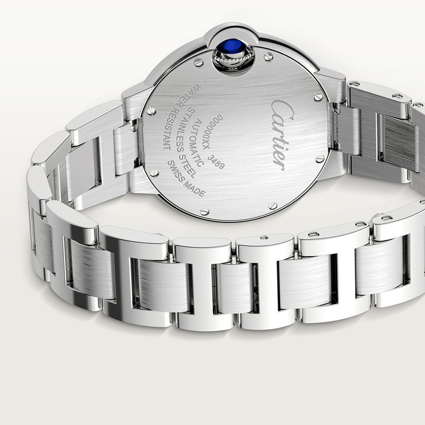 Ballon Bleu de Cartier Uhr 33 mm mechanische Bewegung mit automatischen Wickelstahldiamanten-2