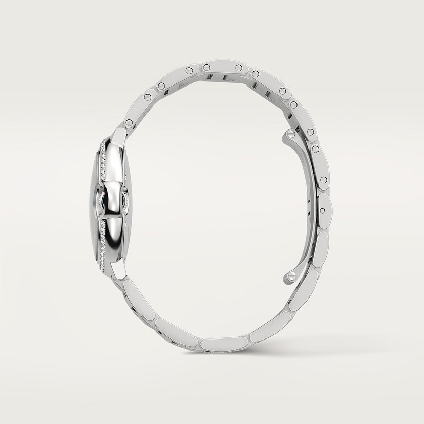 Ballon Bleu de Cartier Uhr 33 mm mechanische Bewegung mit automatischen Wickelstahldiamanten-3